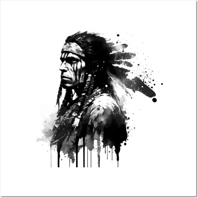 Apache Indian Wall Art by Allbestshirts